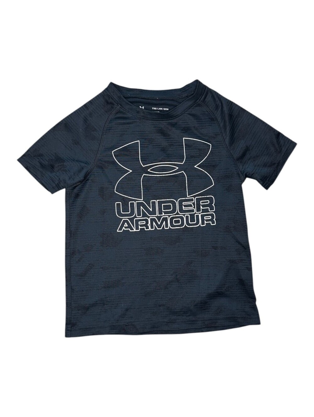 Under Armour Boys' Black Short Sleeve HeatGear T-Shirt YXS